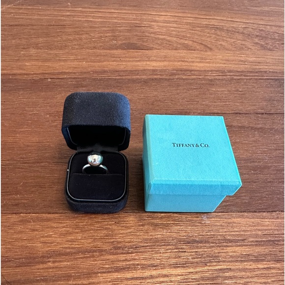 Tiffany & Co. Sterling Silver 12MM Ball Ring - Picture 1 of 10
